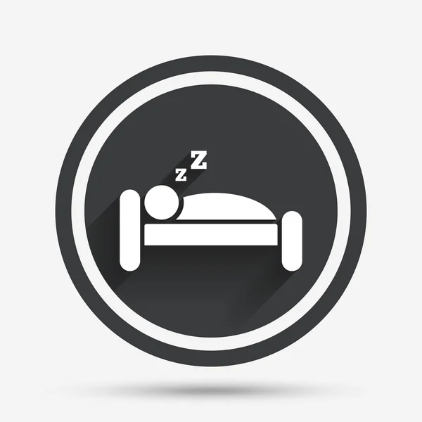 Hotel sign icon. Rest place. Sleeper symbol. — Stock Vector