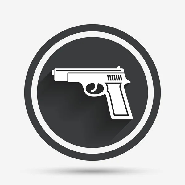 Ícone do sinal da arma. Símbolo de arma de fogo . —  Vetores de Stock