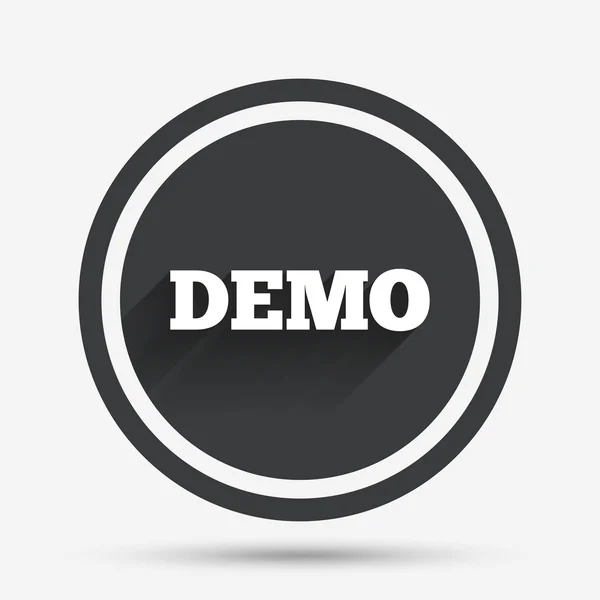 Demo tecken ikon. Demonstration symbol. — Stock vektor