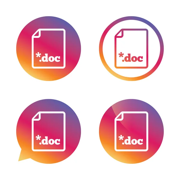 File document icon. Download doc button. — Stock Vector