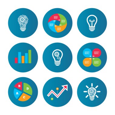 ışık lamba simgeler. enerji tasarrufu sembolleri.