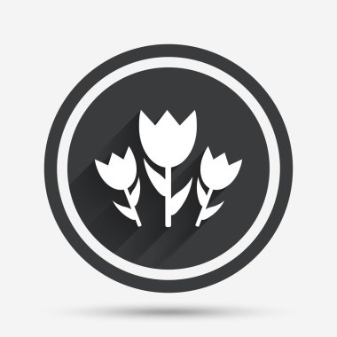 çiçek simgesi imzala. gül sembolü.