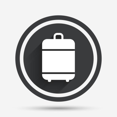 Seyahat Bagaj çanta simgesi. Bagaj sembolü.