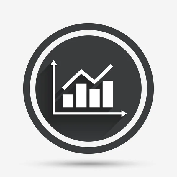 Icono de signo gráfico gráfico gráfico. Diagrama símbolo . — Archivo Imágenes Vectoriales