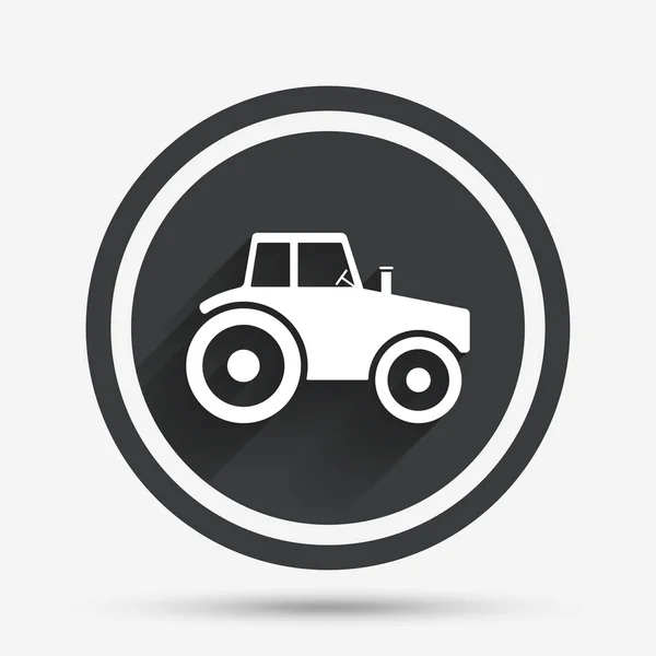 Traktor aláírás ikonra. — Stock Vector