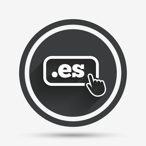Domain ES sign icon. Top-level internet domain. — Stock Vector