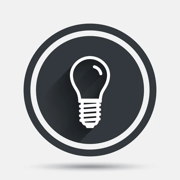 Glödlampa-ikonen. Lampa E14 skruv socket symbol. — Stock vektor
