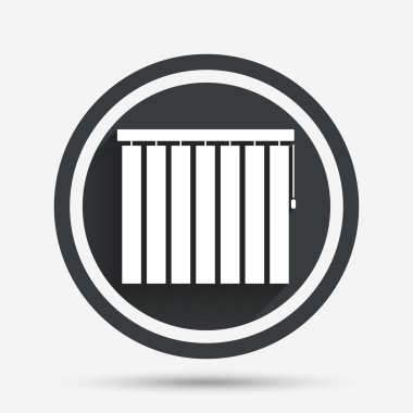 Panjur dikey işareti. pencere Jaluzi Perde.