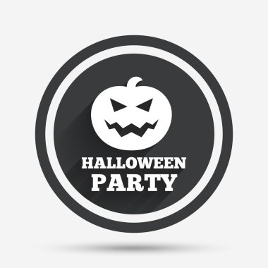 Cadılar Bayramı Balkabağı işareti simgesi. Cadılar Bayramı partisi.