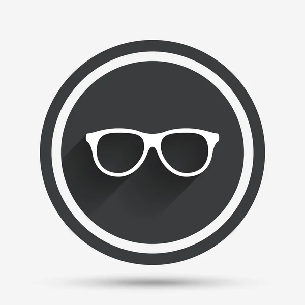 Rétro lunettes signe icône. Symbole de cadre de lunettes . — Image vectorielle