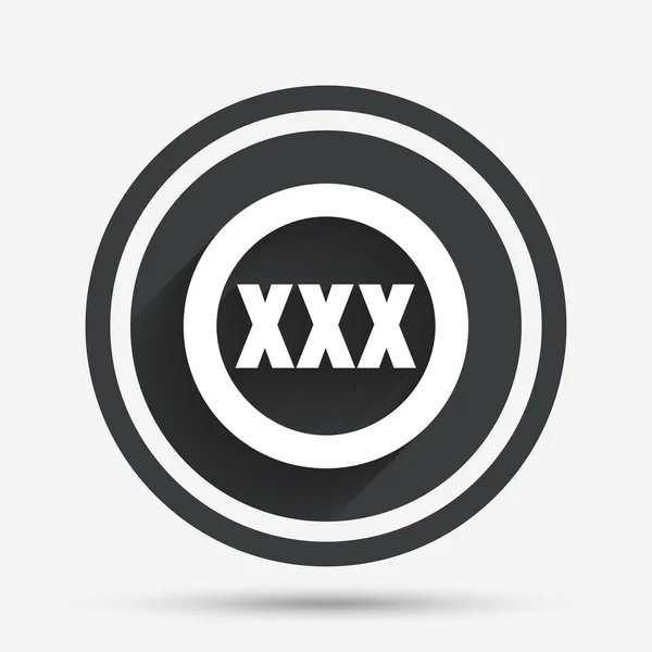 XXX знак значок. Символ вмісту лише для дорослих . — стоковий вектор