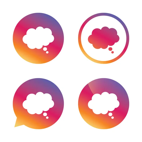 Komische toespraak bubble teken pictogram. Chat denk symbool. — Stockvector