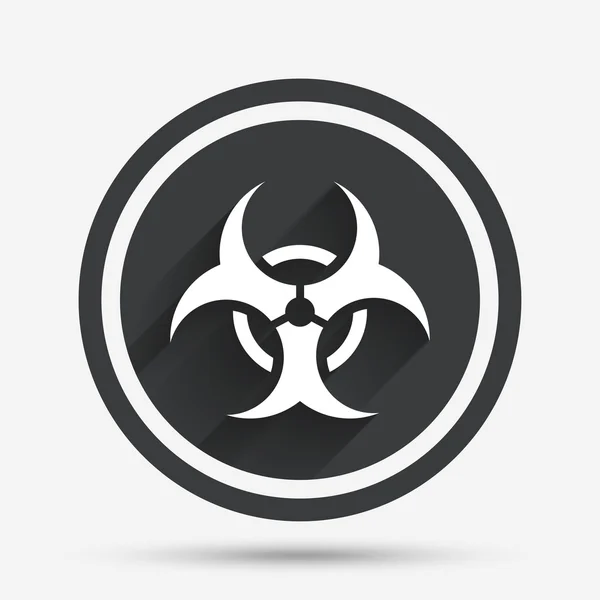 Biohazard sign icon. Danger symbol. — Stock Vector