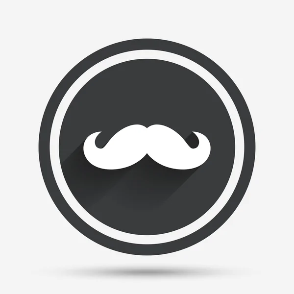 Hipster-Schnurrbart-Symbol. Friseur-Symbol. — Stockvektor