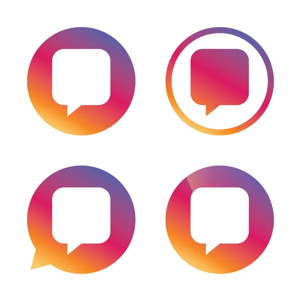 Chat teken pictogram. toespraak bubble symbool. — Stockvector
