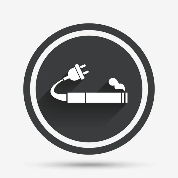 Rookvrije teken pictogram. e-sigaret symbool. — Stockvector