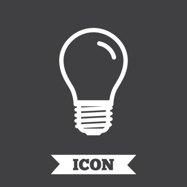 Ampul simgesi. Lamba E27 vida soketi sembolü.