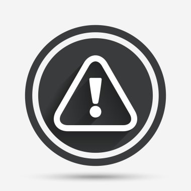 dikkat işareti simgesi. ünlem işareti.