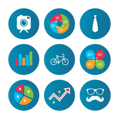 yenilikçi fotoğraf kamera simgesi. gözlük simgesi.