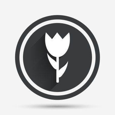 çiçek işareti simgesi. gül sembolü.