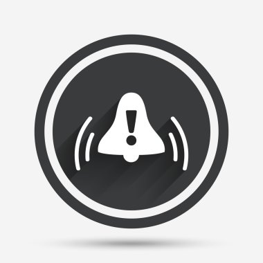 alarmklok met een uitroepteken. Word wakker.