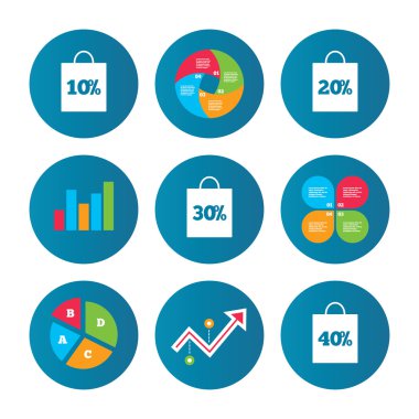 Satılık çanta etiketi simgeler. Sembolleri indirim.