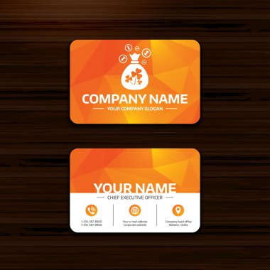 Para çantasını üç yonca işaret bırakır.