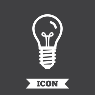 Ampul simgesi. Lamba E14 vida soketi sembolü.