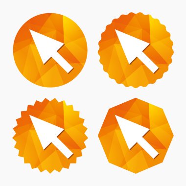 fare imlecini işareti simgesi. İşaretçi simgesi.