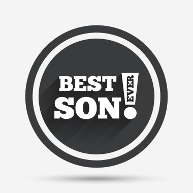 En iyi oğlum hiç simge imzala. ödül sembolü.