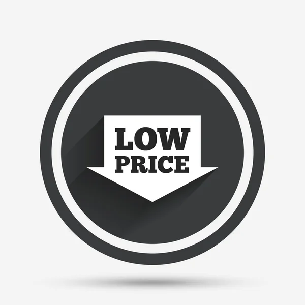 低廉的价格标志图标。特价商品符号. — 图库矢量图片