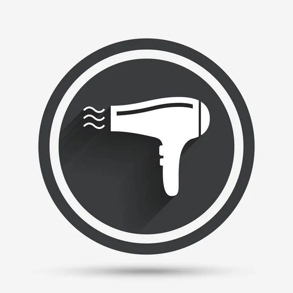 Icono de signo de secador. Símbolo de secado . — Vector de stock
