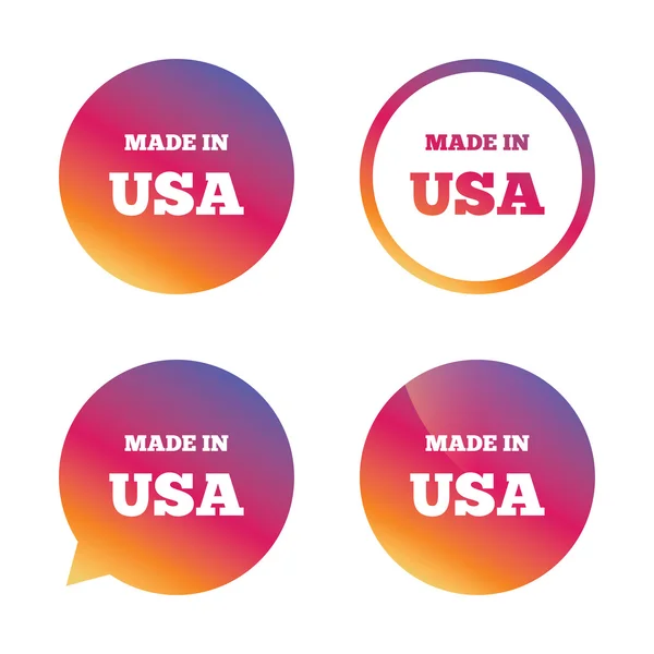 Made in the USA icon. Export production symbol. — Stock Vector