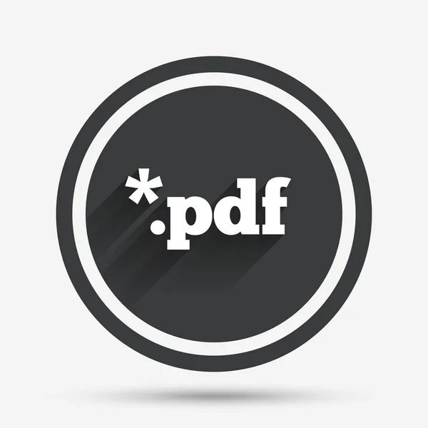 PDF dosyası belge simgesi. Download pdf düğmesini. — Stok Vektör