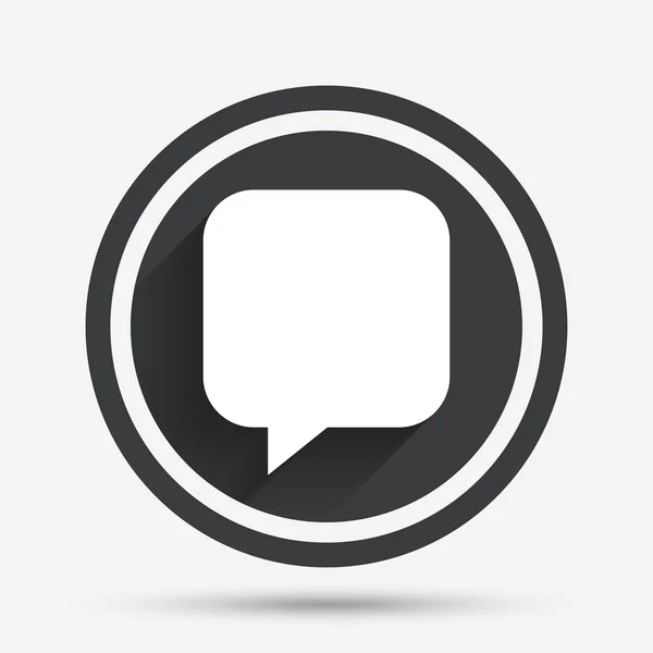 Chat sign icon. Speech bubble symbol. — Stock Vector