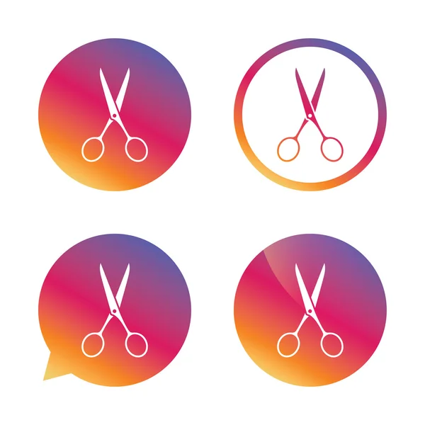 Scissors hairdresser sign icon. Tailor symbol. — Stock Vector