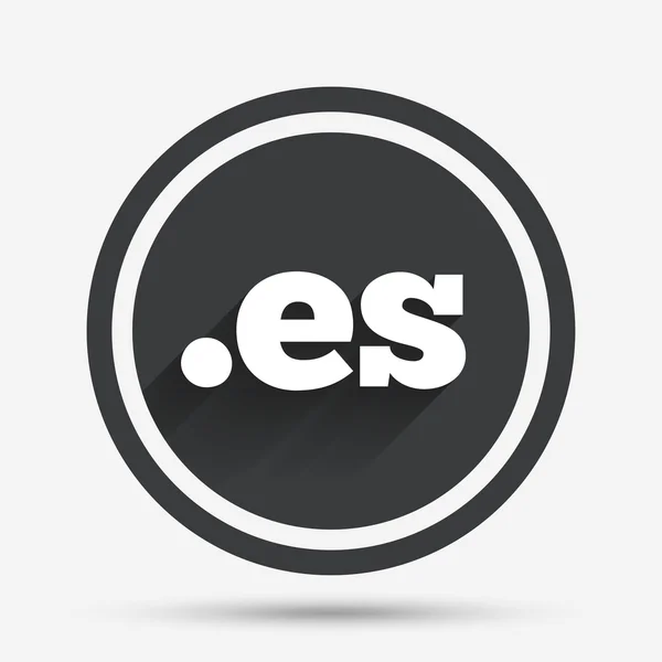 Icono de signo de dominio ES. Dominio de Internet de nivel superior . — Vector de stock