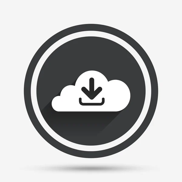 Download from cloud icon. Upload button. — Stock Vector