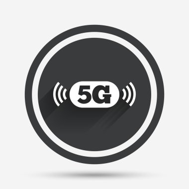 5g işareti. mobil telekomünikasyon teknolojisi.