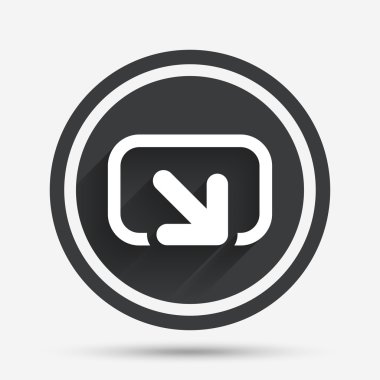 eylem işareti simgesi. sembol payı.