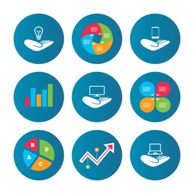 Yardım simgeleri eller. Koruma ve sigorta.