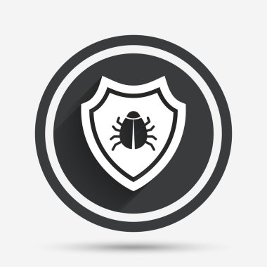 kalkan işareti simgesi. virüs koruma simgesi.