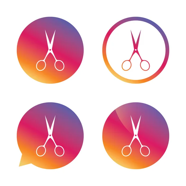 Scissors hairdresser sign icon. Tailor symbol. — Stock Vector