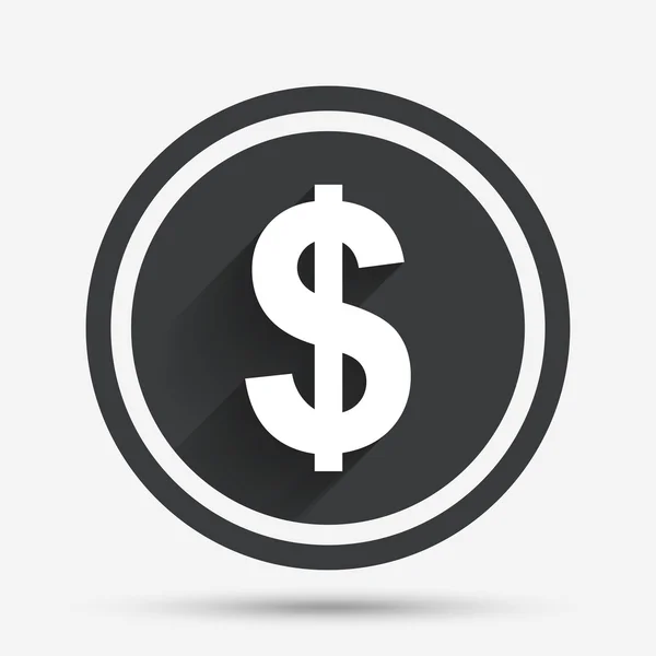 Dollar sign icon. USD currency symbol. — Stock Vector