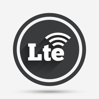 4 g Lte işareti. Uzun vadeli evrim sembolü.