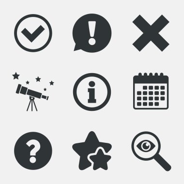 bilgi simgeleri. soru SSS sembolü.