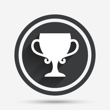 kazanan cup işareti simgesi. kazananları ödüllendirme.