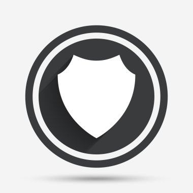 kalkan işareti simgesi. Koruma simgesi.