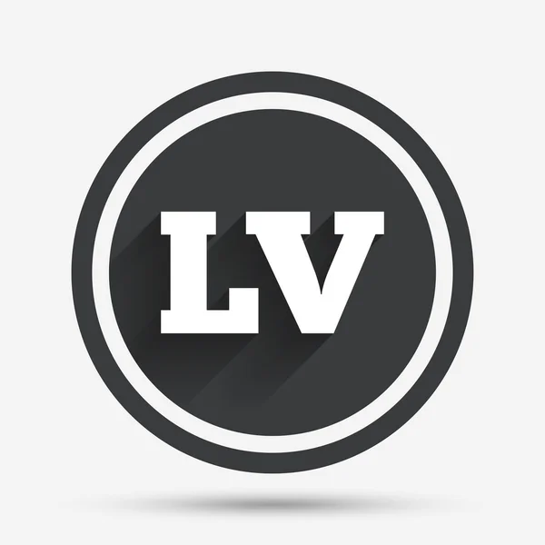 Latvian language sign icon. LV translation. — Stock Vector