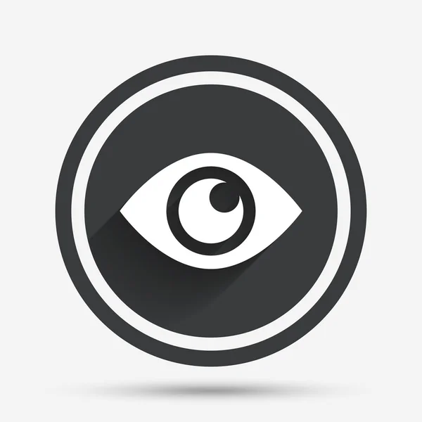 Eye sign icon. Publish content button. — Stock Vector